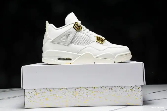 Kick Theory Jordan Gold 4 AQ9129-170 Metallic Retro 0511